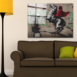 Wallity Cuadro Decorativo de Vidrio Templado Multicolor 70 x 100 cm